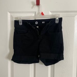 Black Midi Shorts